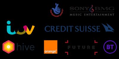 Lighthouse Experience clients — BBC, Camelot, ITV, Sony BMG, Credit Suisse, Hive Healthcare, Future Publishing, BT